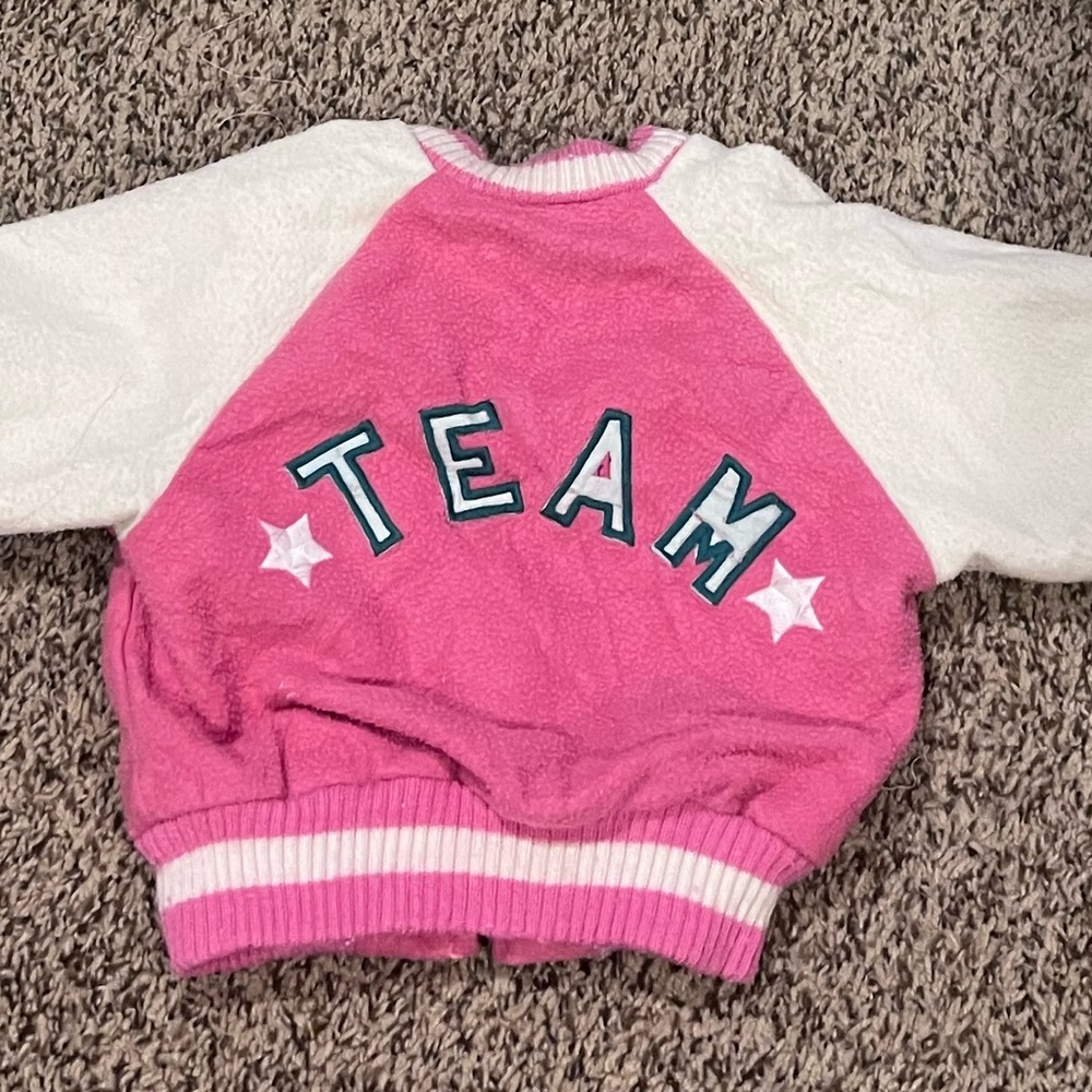 Vintage Weather Tamer Kids Sporty Pink and White Jacket